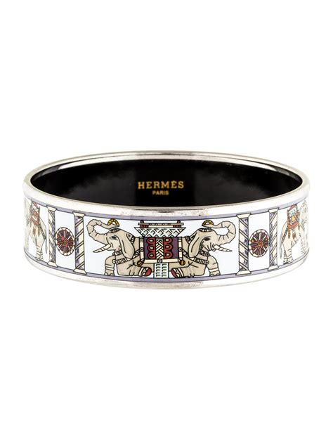 hermes mega wide enamel bracelet|authentic hermes bracelet.